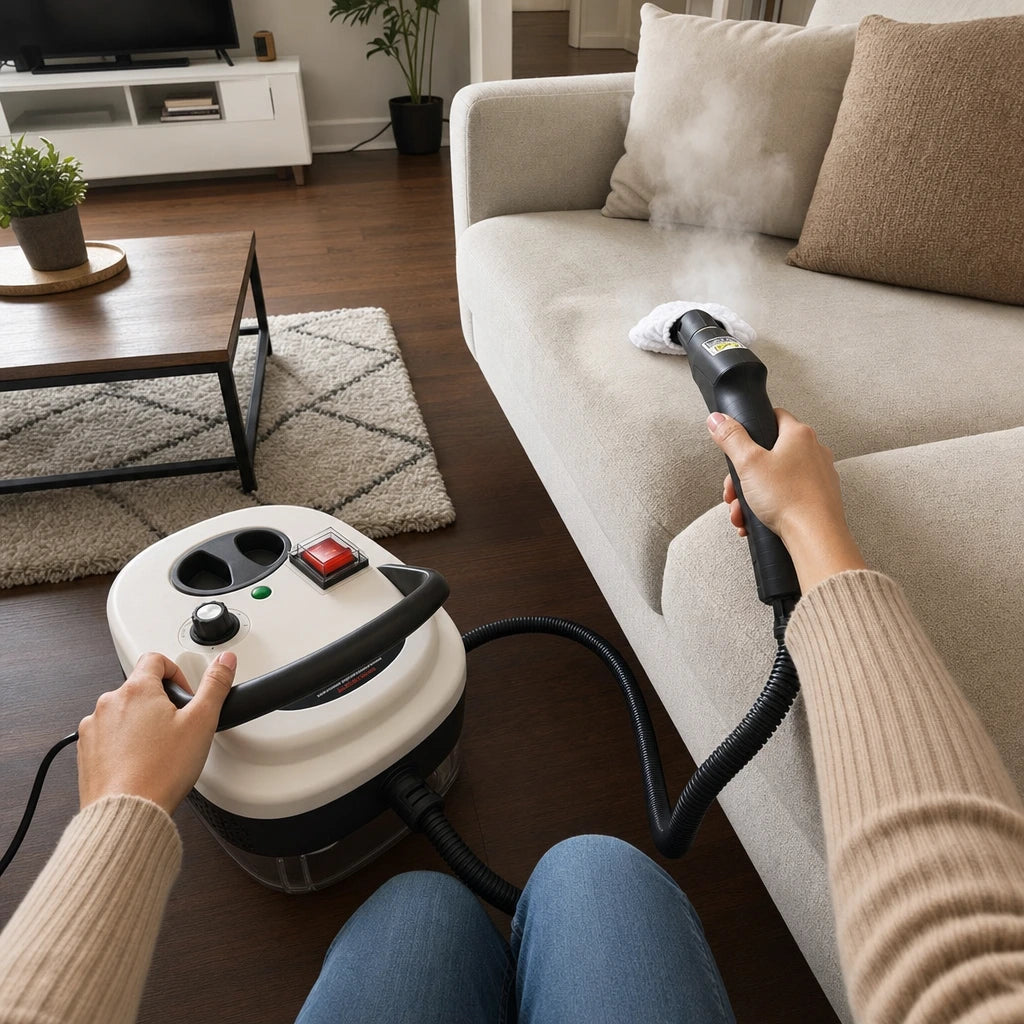 Limpiador a Vapor Portátil 2500W – Alta Presión y Temperatura | Multiusos Hogar y Auto